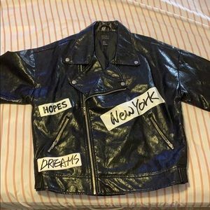 Black leather New York from Forever 21